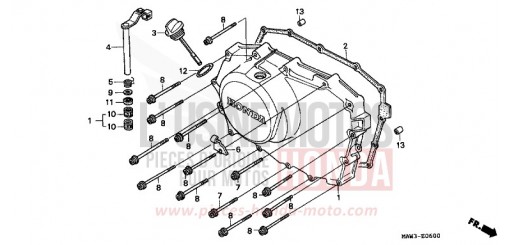 RIGHT CRANKCASE COVER XL600VT de 1996